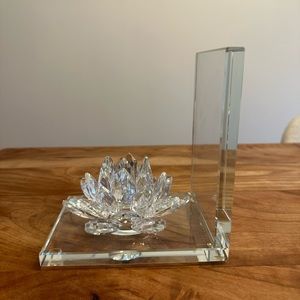 Flower Crystal Book End - set of two